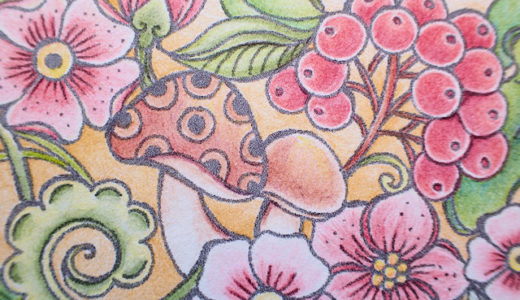 ダーウェントアーチスト【レビュー】Rita Bermanのフリーダウンロード塗り絵　Bloom Mandala