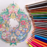 Rita Bermanのフリーダウンロード塗り絵Mandala Christmas