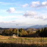 のどかな田舎の山間